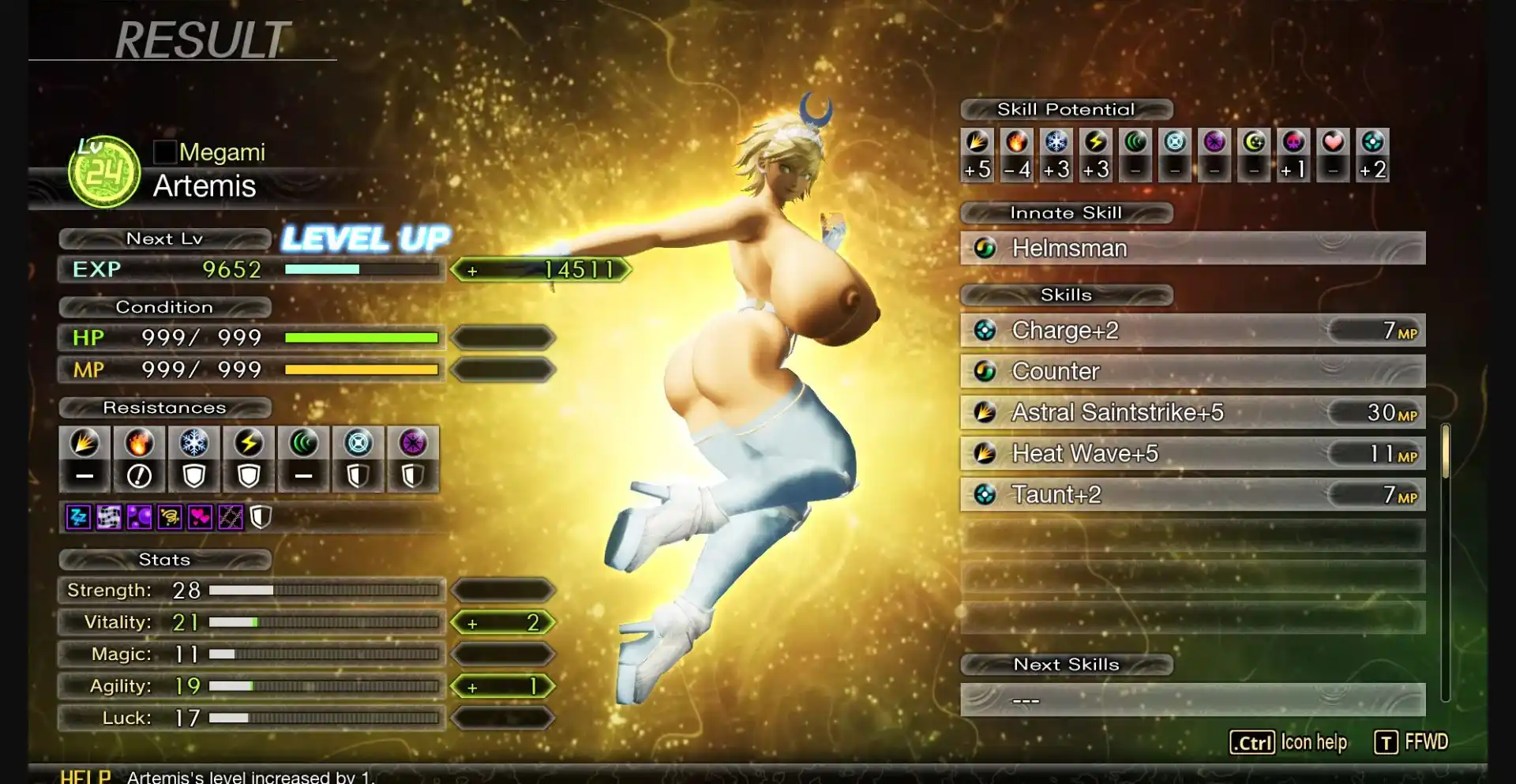 女神転生5V アルテミス ヌードmod