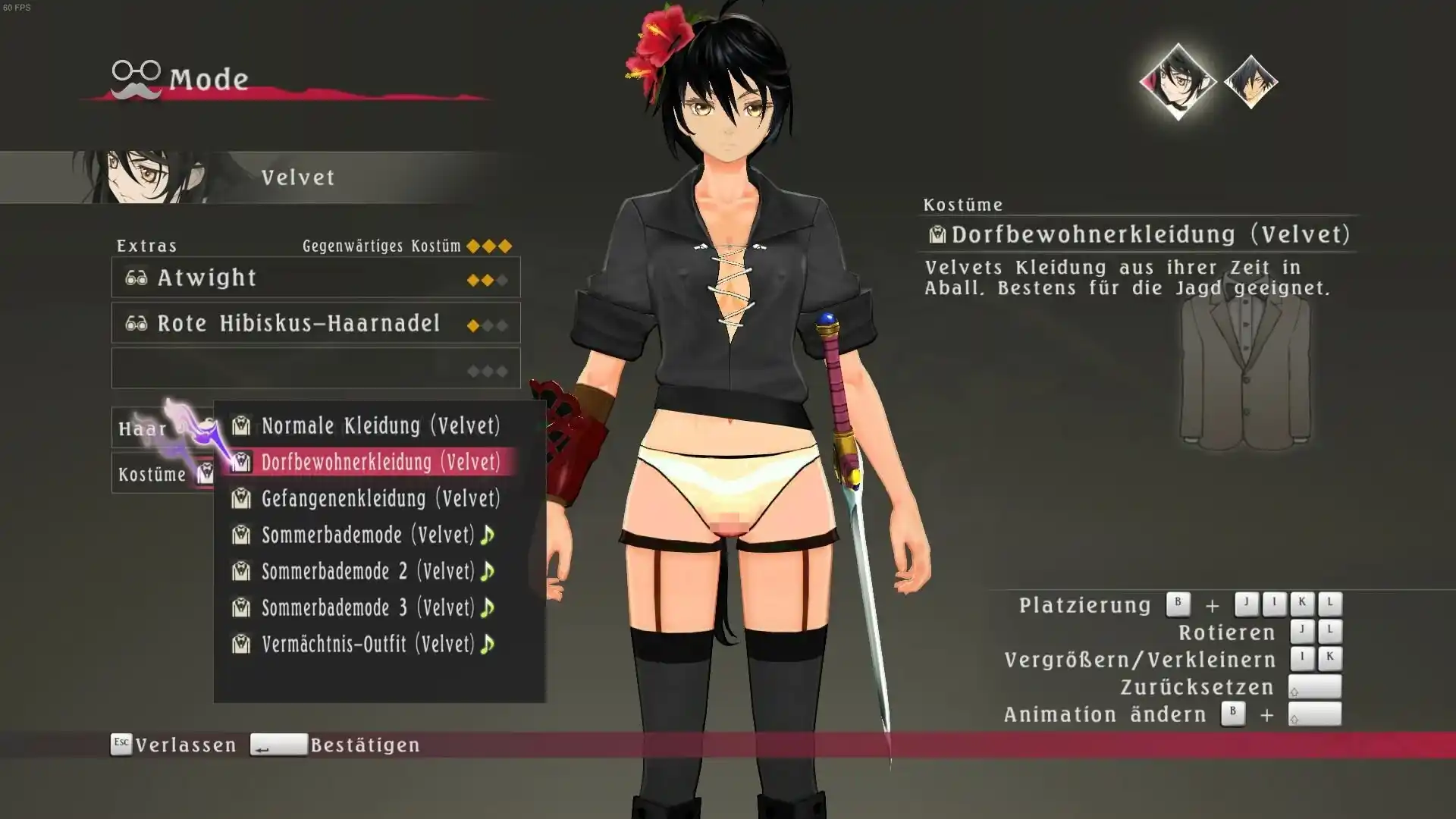 テイルズオブベルセリア NSFW Velvet Prisoner Outfit Tan Mod.7z mod