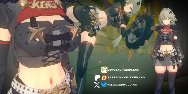 ゼンレスゾーンゼロ シーザー mod (1.3 fixed) Caesar Skimpy Croptop Collection