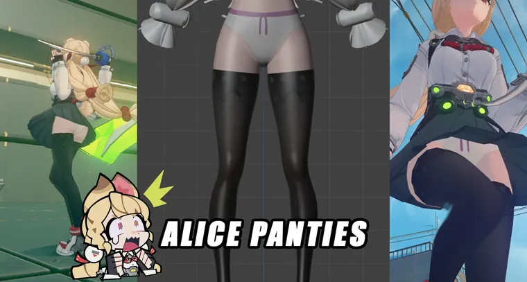 ゼンレスゾーンゼロ アリス mod Alice White Panties