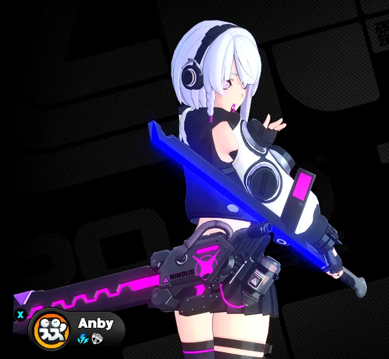 ゼンレスゾーンゼロ アンビー mod BadGirl Anby W/ Glowing Sword/Sheathe