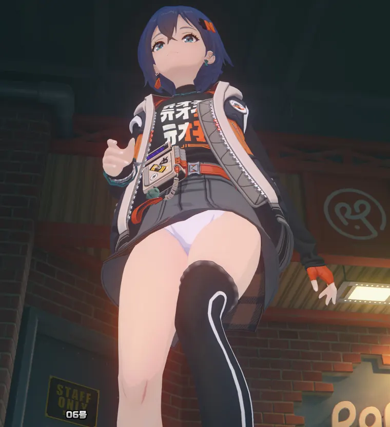 ゼンレスゾーンゼロ リン mod Belle white pantsu
