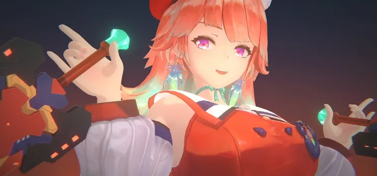 ゼンレスゾーンゼロ バーニス mod "Burnice as Takanashi Kiara" (Hololive)