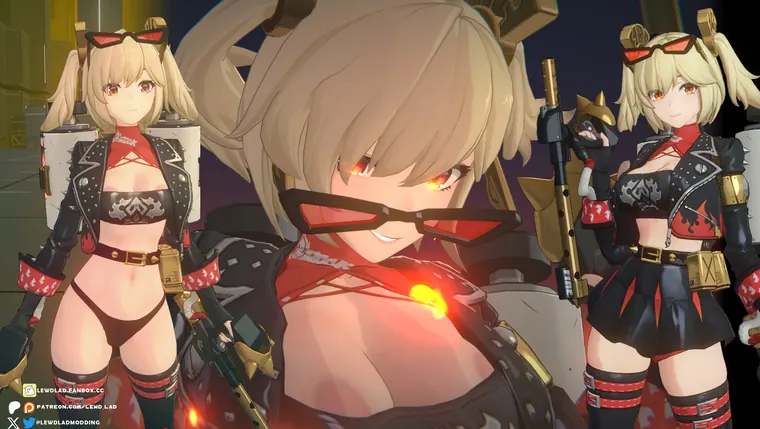 ゼンレスゾーンゼロ バーニス mod Burnice Skimpy Toggle Series