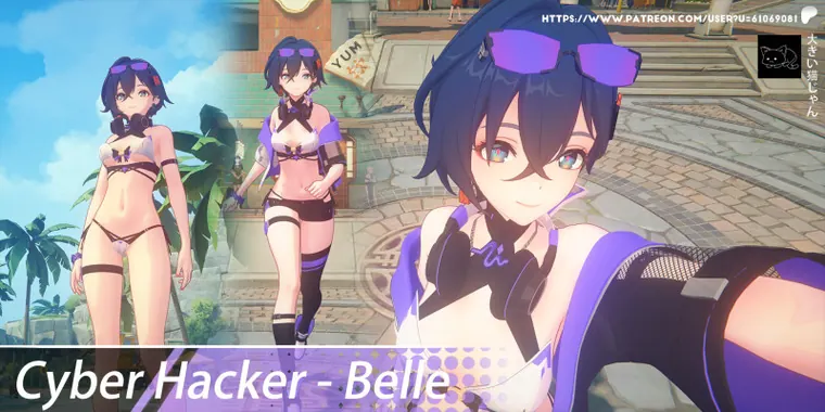 ゼンレスゾーンゼロ リン mod Cyber Hacker - Belle【SFW】