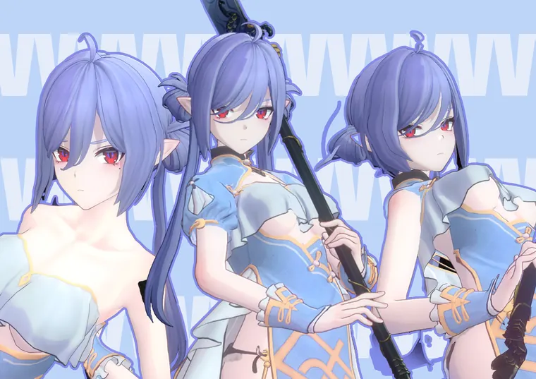 ゼンレスゾーンゼロ ビビアン mod 薇薇安Vivian ——东流映荷 Qipao