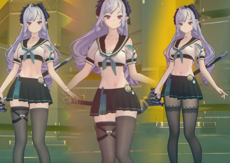 ゼンレスゾーンゼロ ビビアン mod 薇薇安Vivian —— 斑斓水色