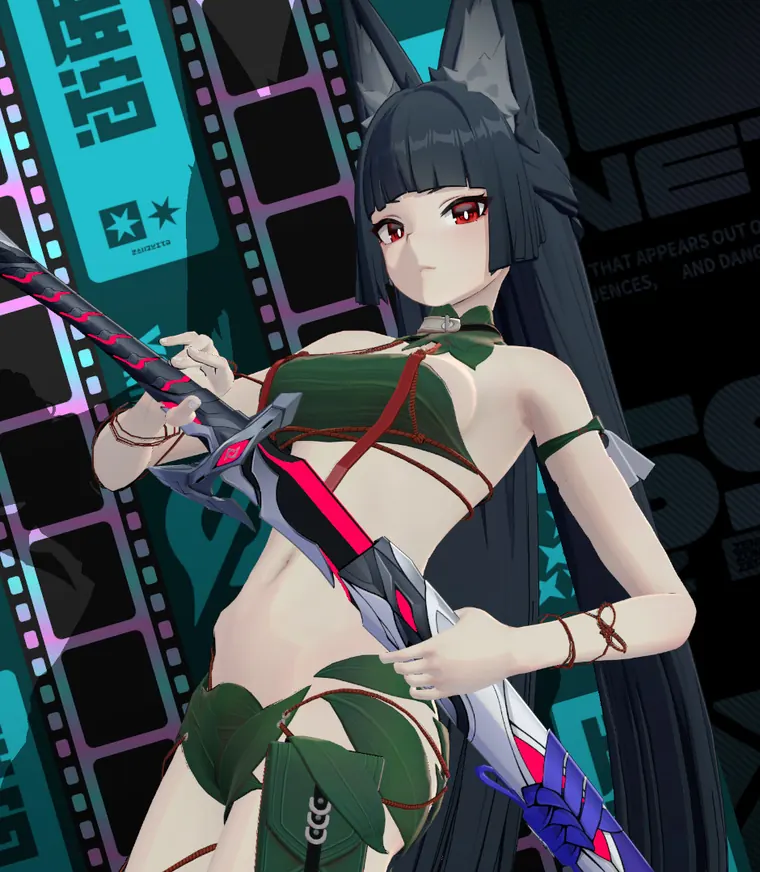 ゼンレスゾーンゼロ 雅 mod Miyabi Wrapped in Leaves