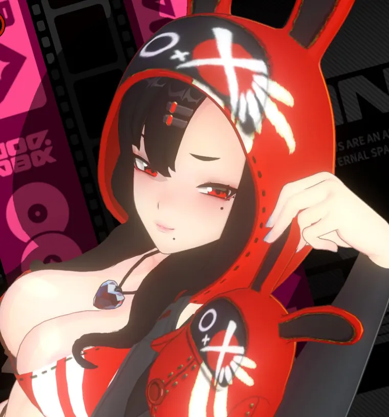 ゼンレスゾーンゼロ ニコ mod Nicole Amillion- Red and black recolor.