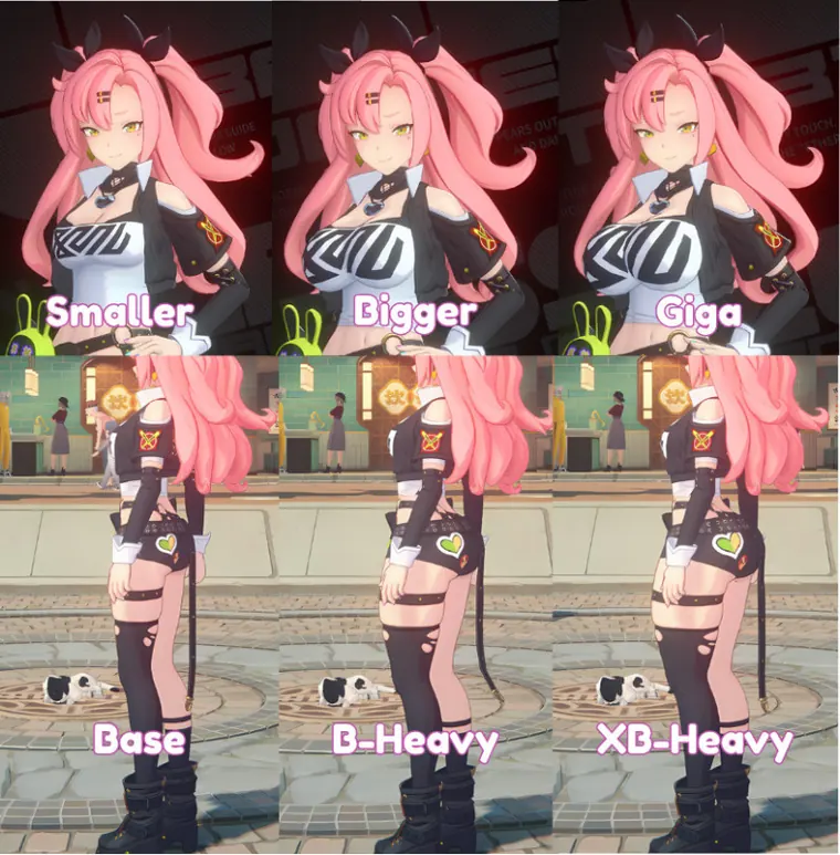 ゼンレスゾーンゼロ ニコ mod Nicole Base size toggles