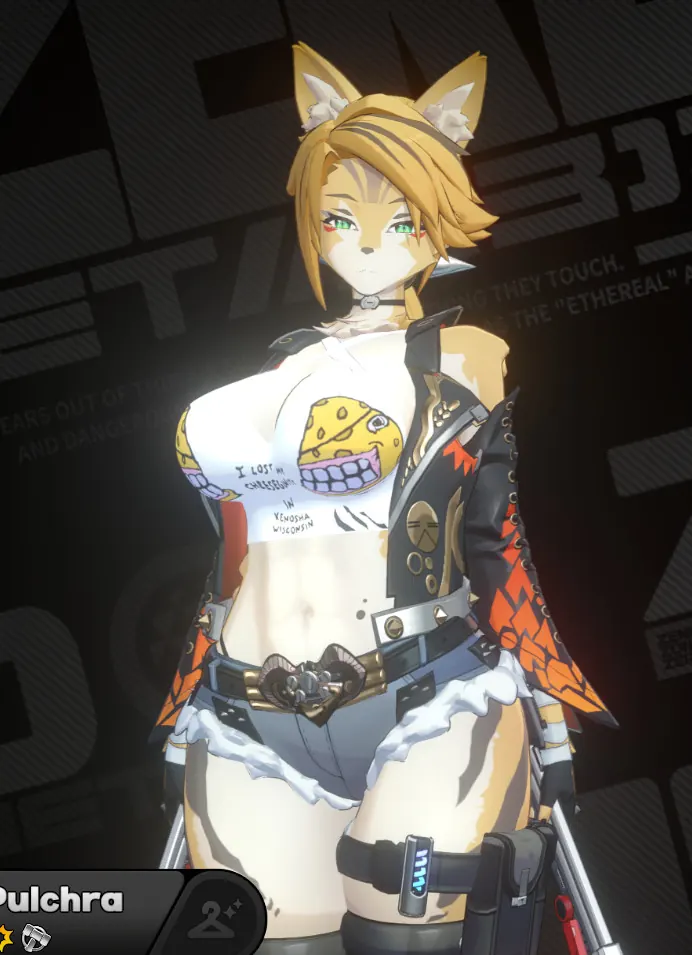 ゼンレスゾーンゼロ プルクラ mod Pulchra's Cheese Shirt