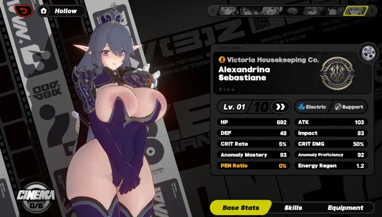 ゼンレスゾーンゼロ リナ mod Rina High Priestess Hex Maniac recolor