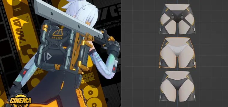ゼンレスゾーンゼロ 11号 mod Soldier 11 Simple Pantsu