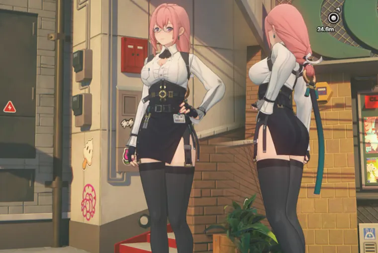 ゼンレスゾーンゼロ 柳 mod Yanagi wearing panties