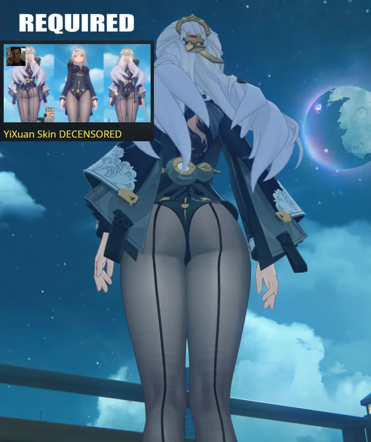 ゼンレスゾーンゼロ 儀玄 mod Yixuan's Dark Nylons - for Yixuan Skin DECENSORED