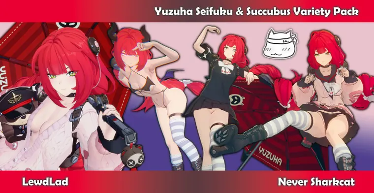 ゼンレスゾーンゼロ 柚葉 mod Yuzuha Seifuku &amp; Succubus Variety Pack