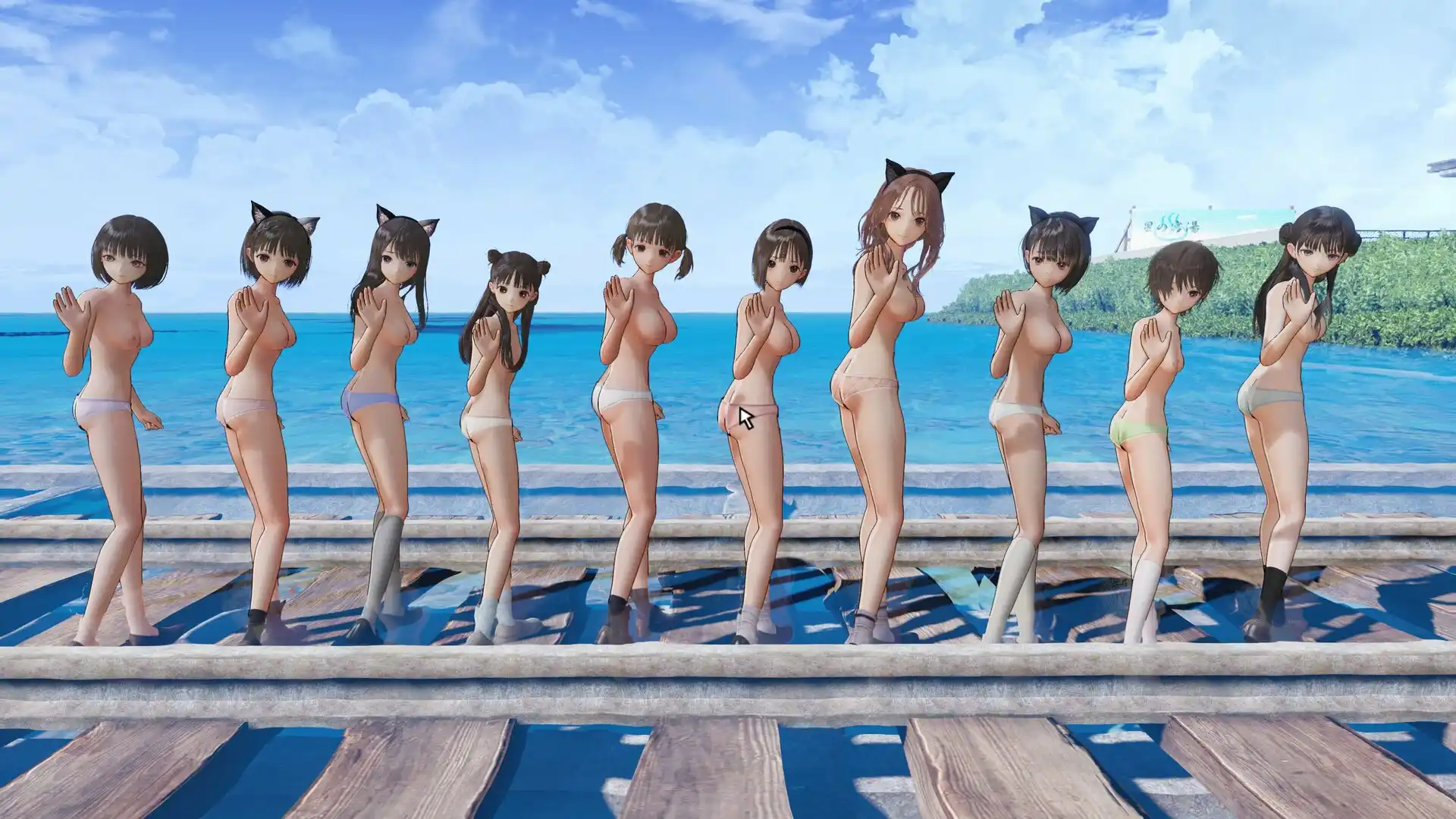 BLUE REFLECTION TIE/帝 制服ヌードmod