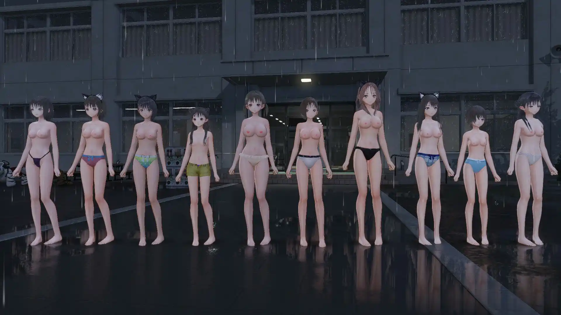 BLUE REFLECTION TIE/帝 水着ヌードmod