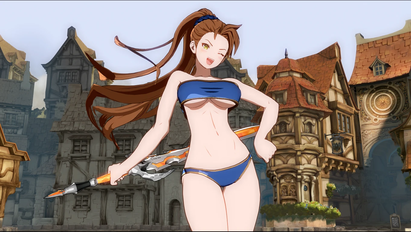 GBVSR ベアトリクス Beatrix Tube Top Swimsuit mod