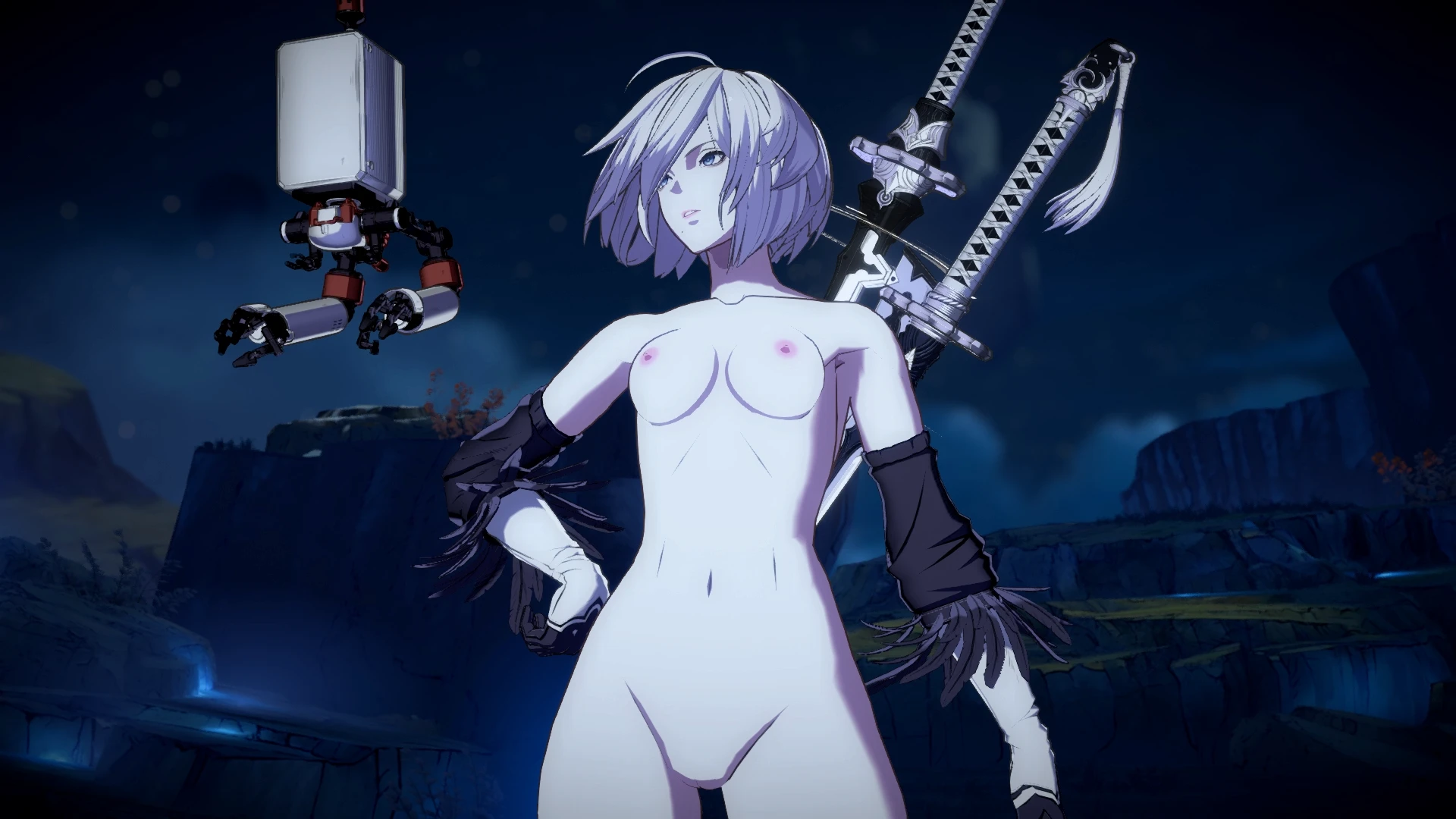 GBVSR 2B Clothes blown off 2B mod