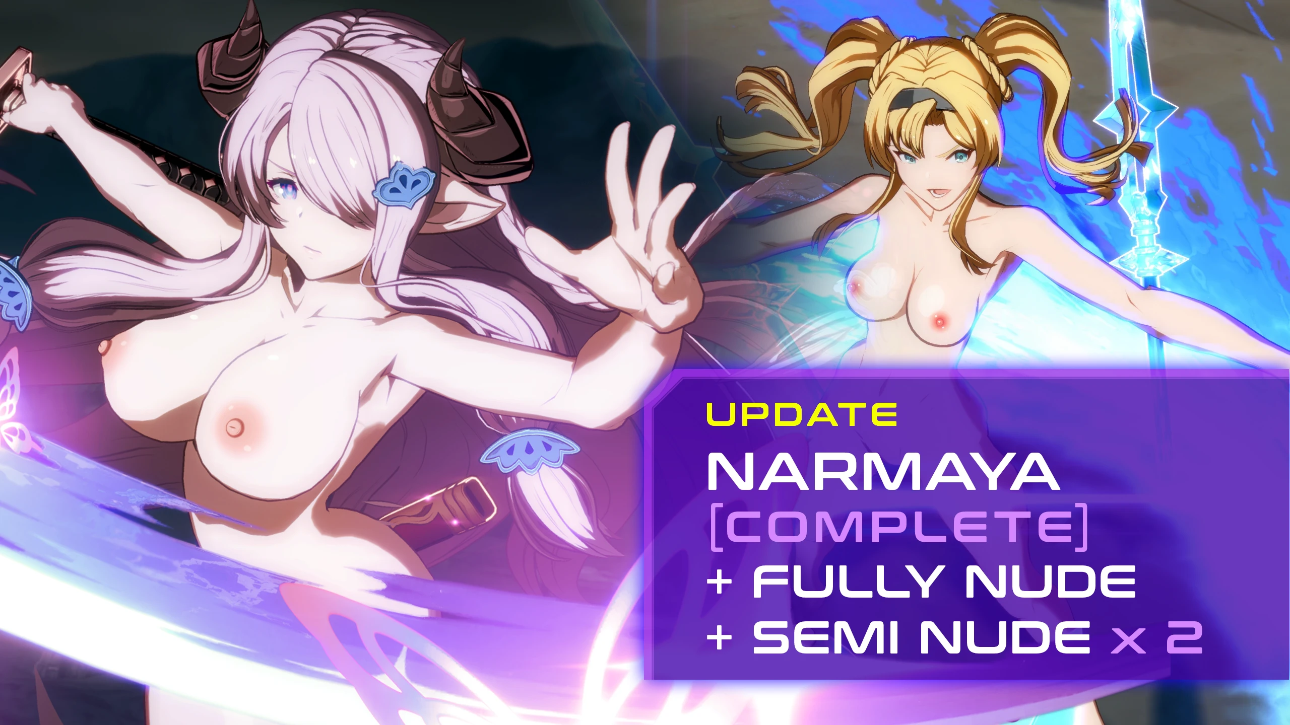 GBVSR ナルメア Nude Narmaya (Complete) and Zeta (Beta) mod