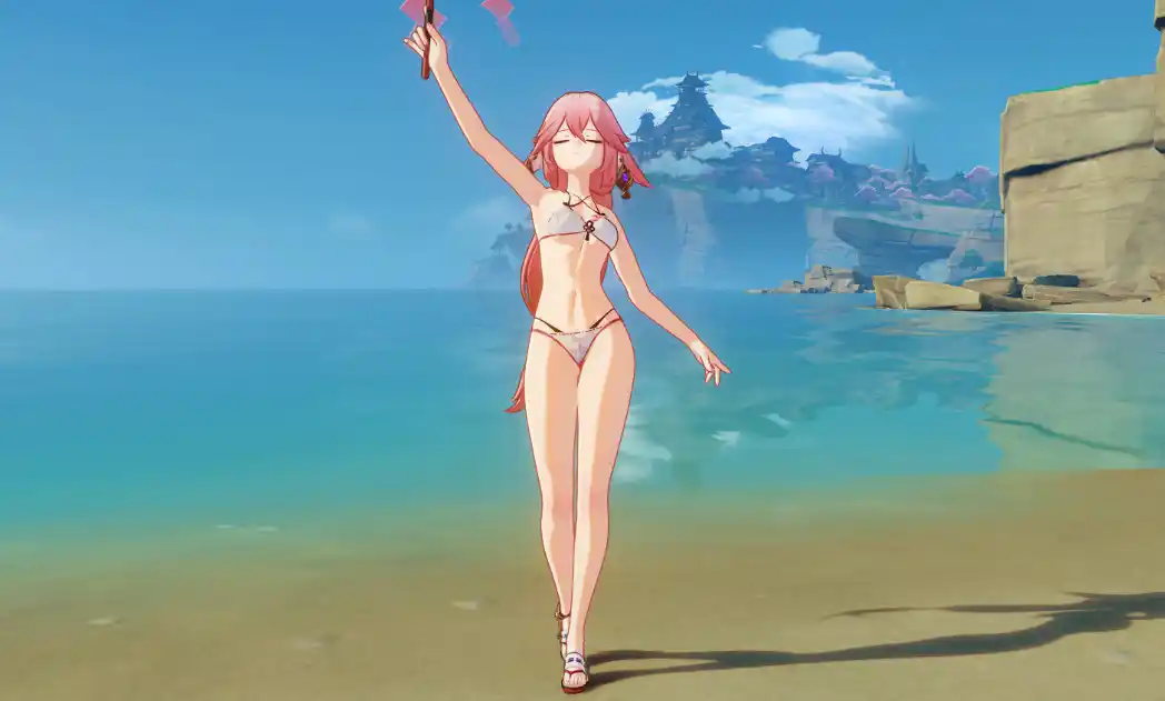 八重神子 Yae Miko Swimsuit mod