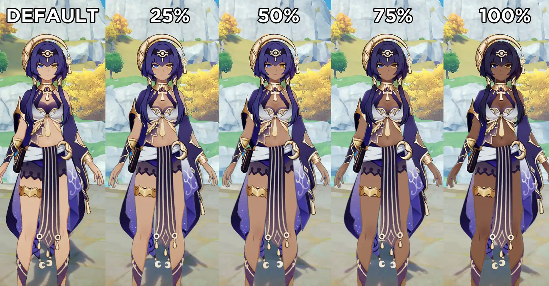 原神 キャンディス Candace Darker Skin + Boobs mod