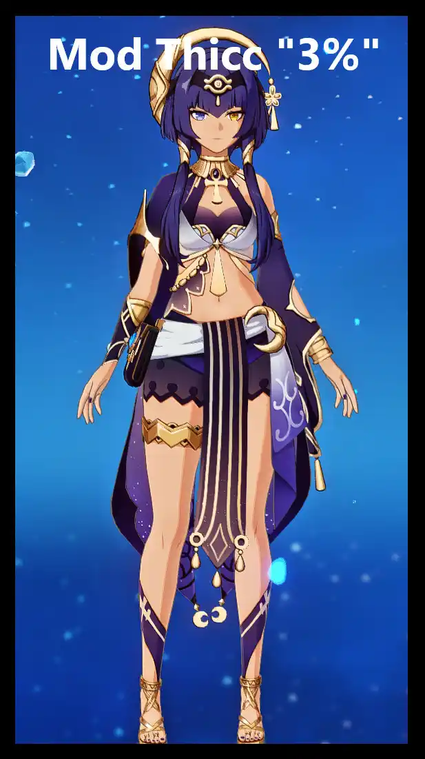 原神 キャンディス Candace "3%" Thiccer + Decensored 4k + 16 Variants mod