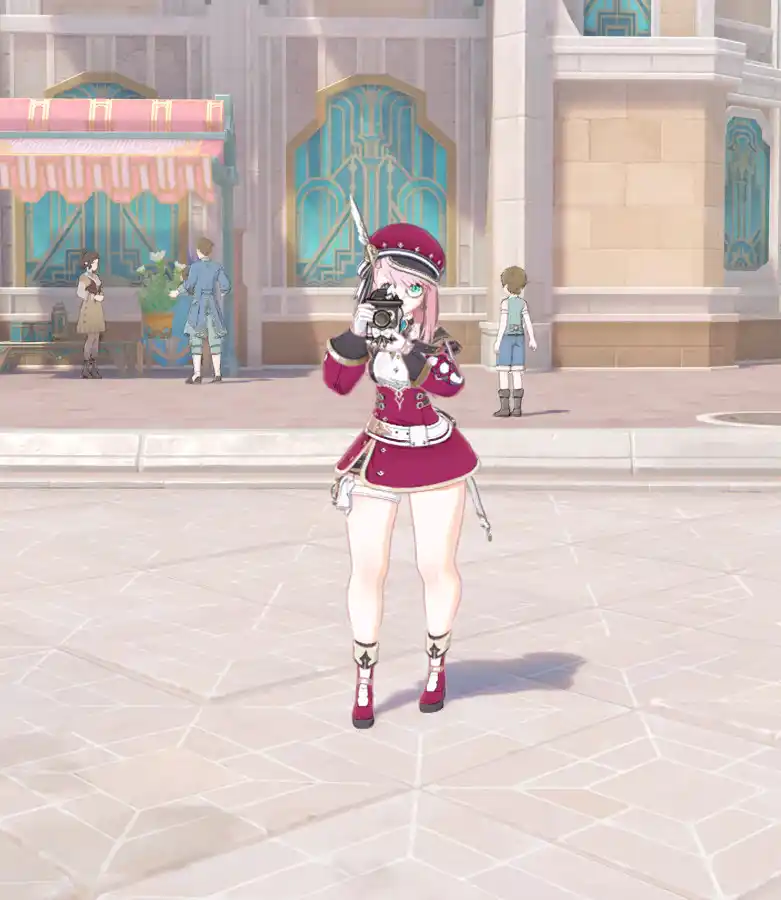 原神 シャルロット Charlotte slightly thixk boob + butt mod