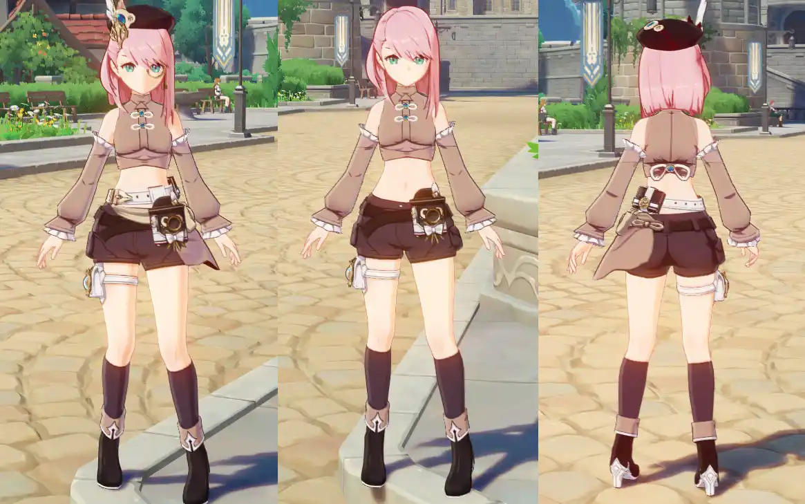原神 シャルロット Liyue Vacay Charlotte | Recolor mod