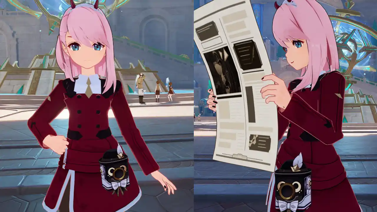 原神 シャルロット Charlotte Zero Two Long Socks mod