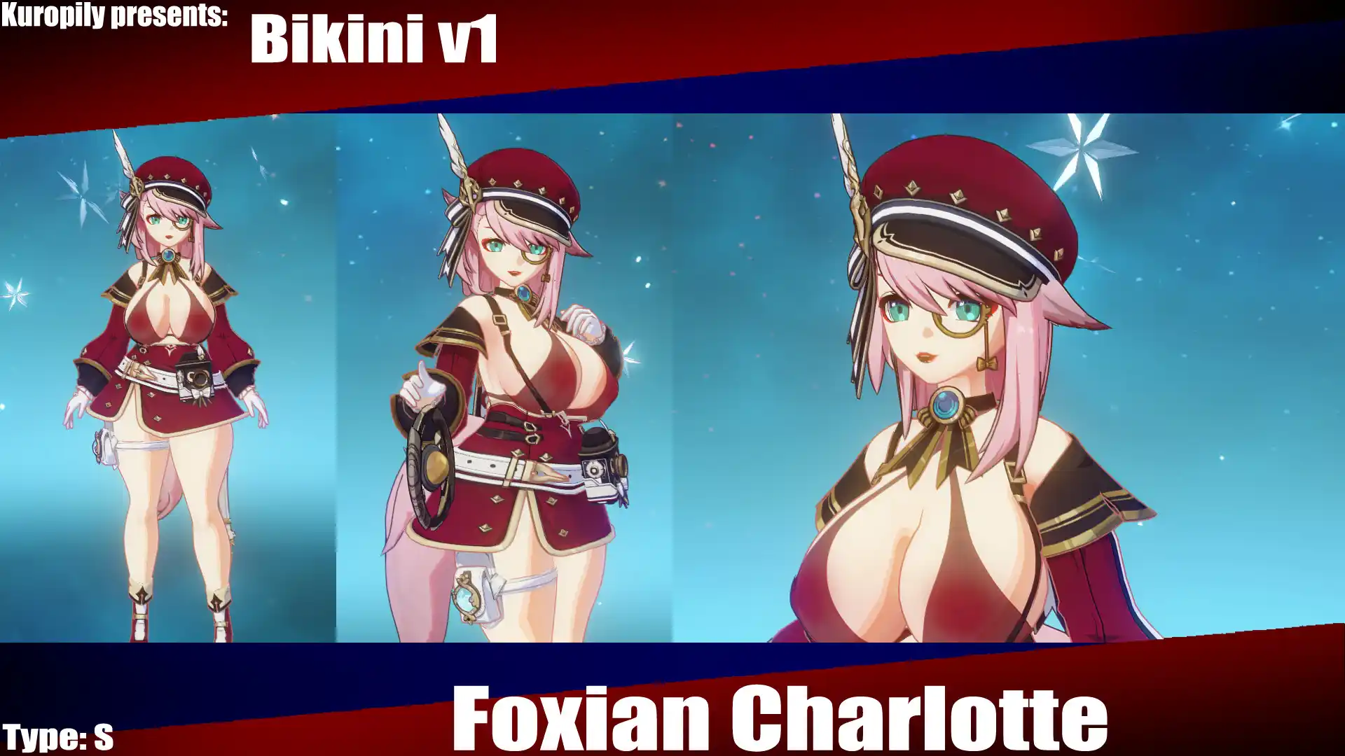 原神 シャルロット Foxian Charlotte Bikini Type S mod