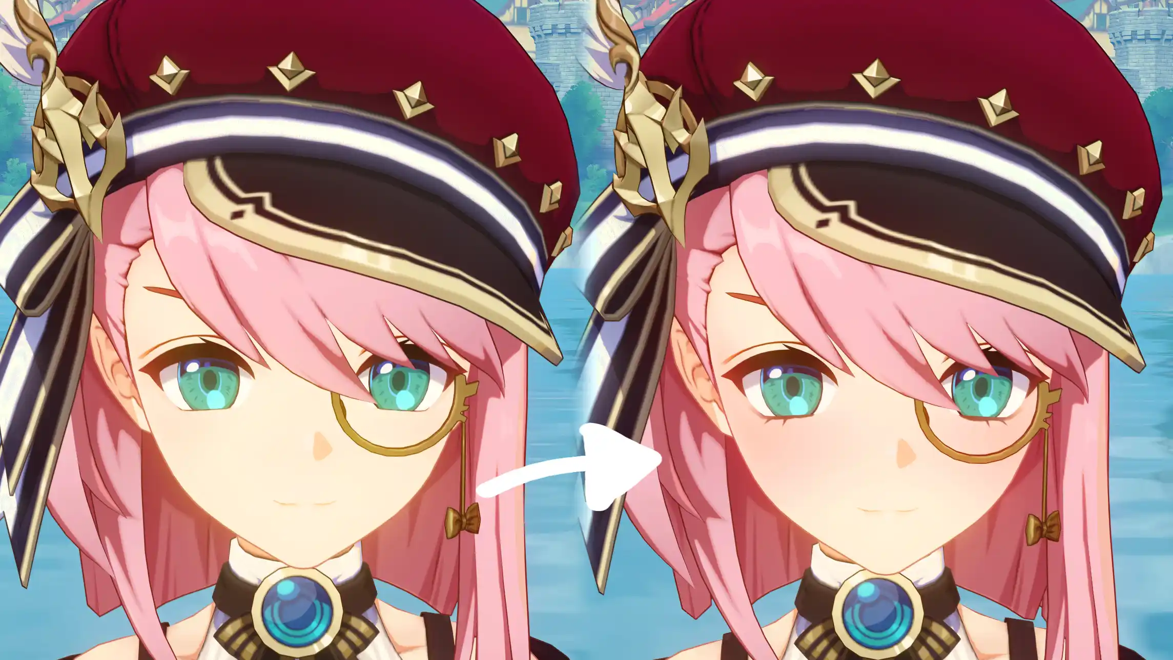 原神 シャルロット Charlotte face edit (Compatible) mod