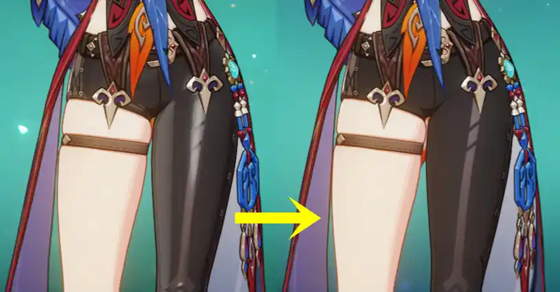 原神 チャスカ No Shine Chasca Pants - compatible with recolors! mod
