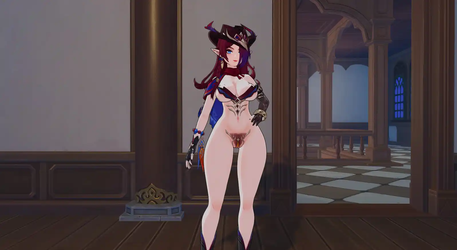 原神 チャスカ Pubic Hair texture for Exce's Chasca mod