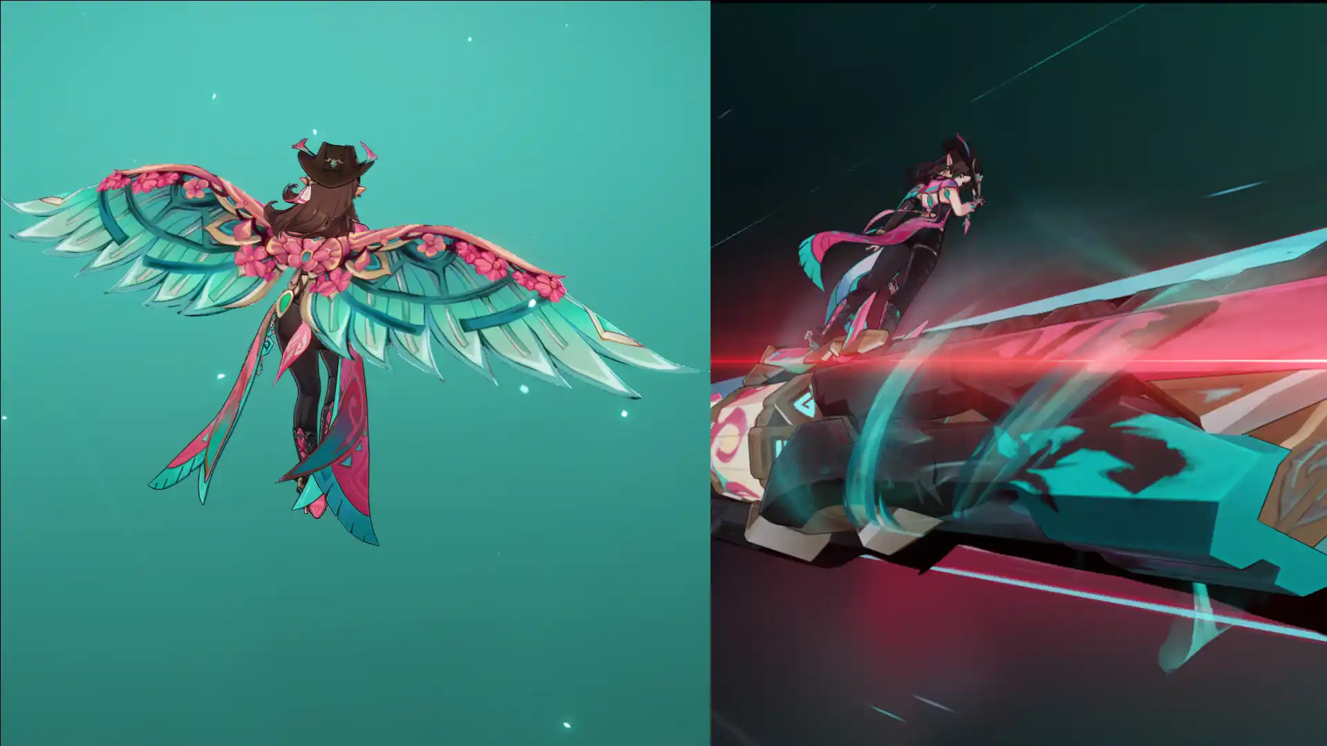 原神 チャスカ Blossom Chasca gun and glider mod