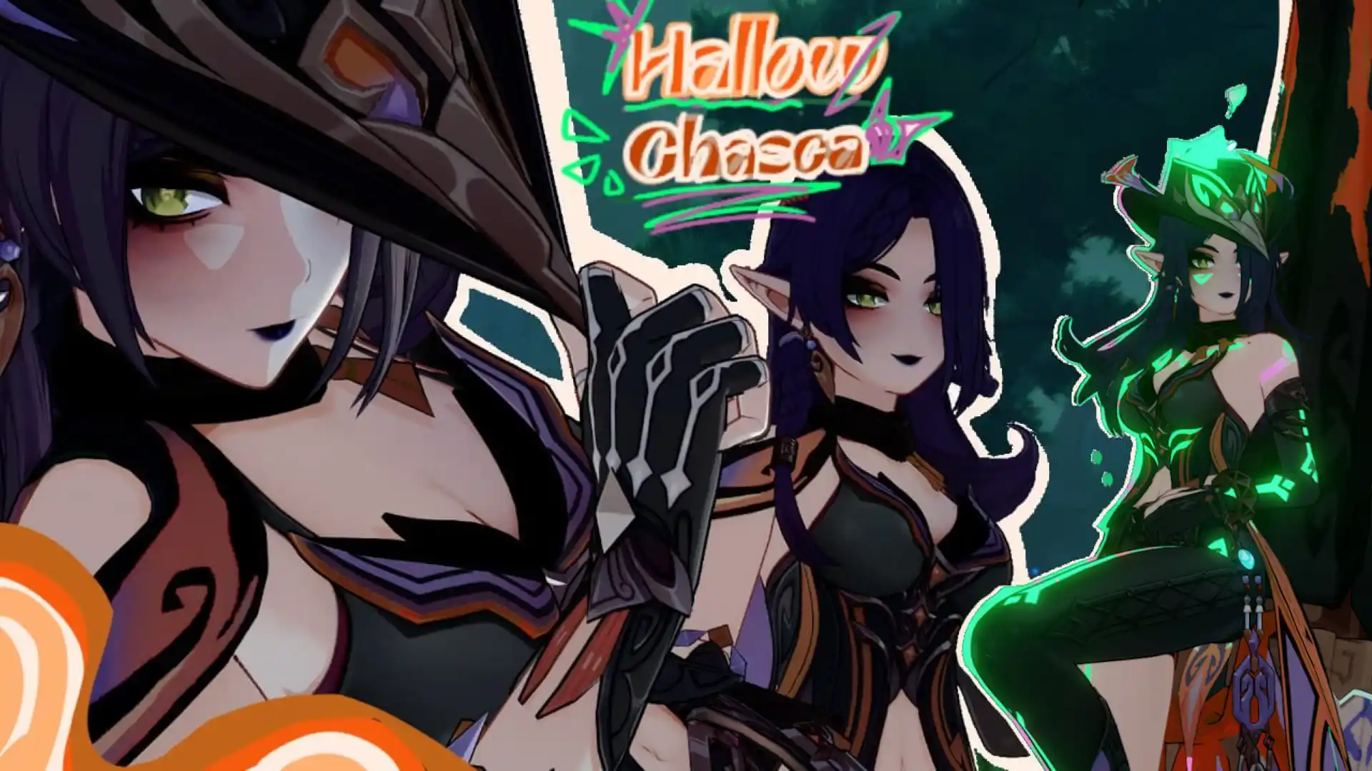 原神 チャスカ Halloween Chasca recolor mod