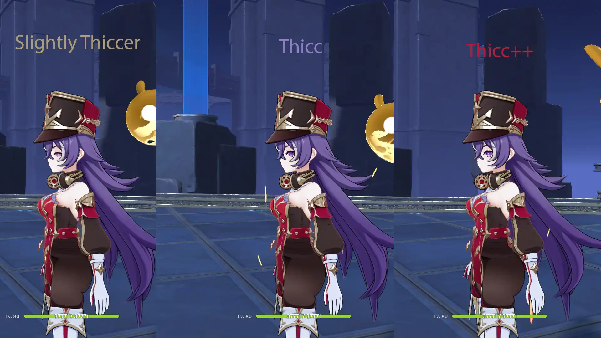 原神 シュヴルーズ Thiccer Busty Chevreuse (3 Thiccnes Variants) mod