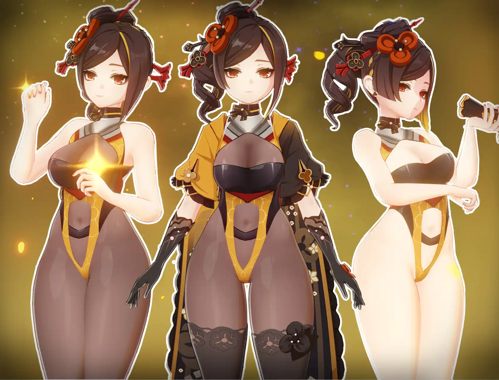 原神 千織（ちおり） Hazeker - Bottom Heavy Chiori mod