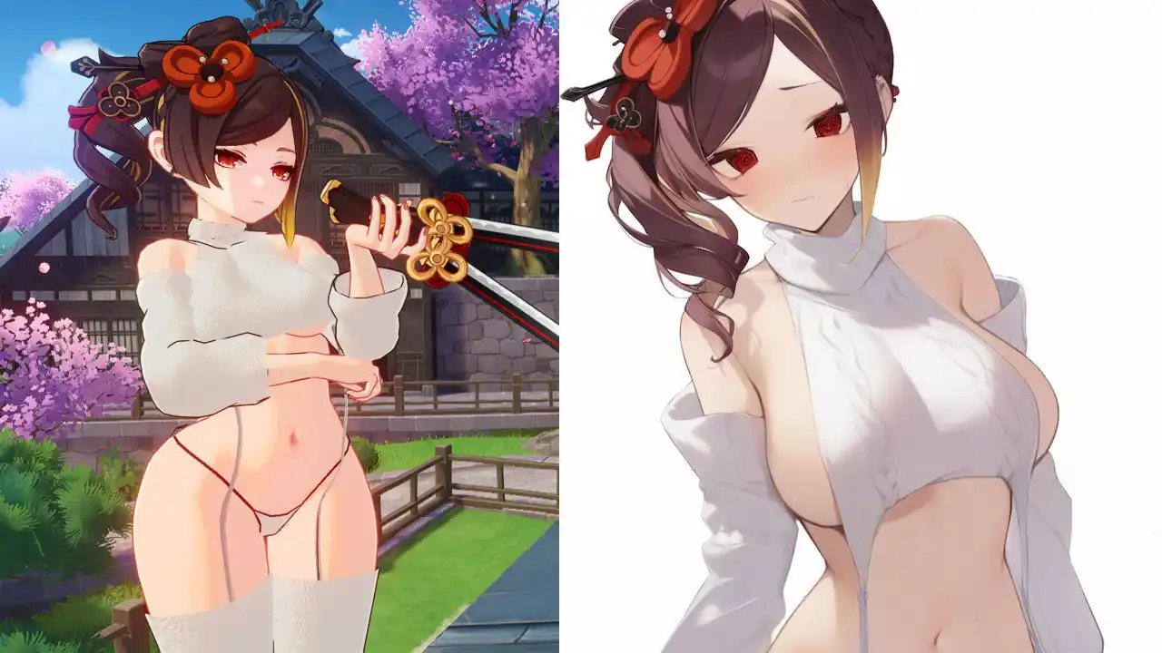 原神 千織（ちおり） Chiori Virgin Killer mod