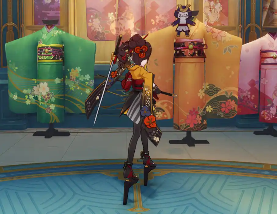 原神 千織（ちおり） Chibiori with stilt(Chiori) mod