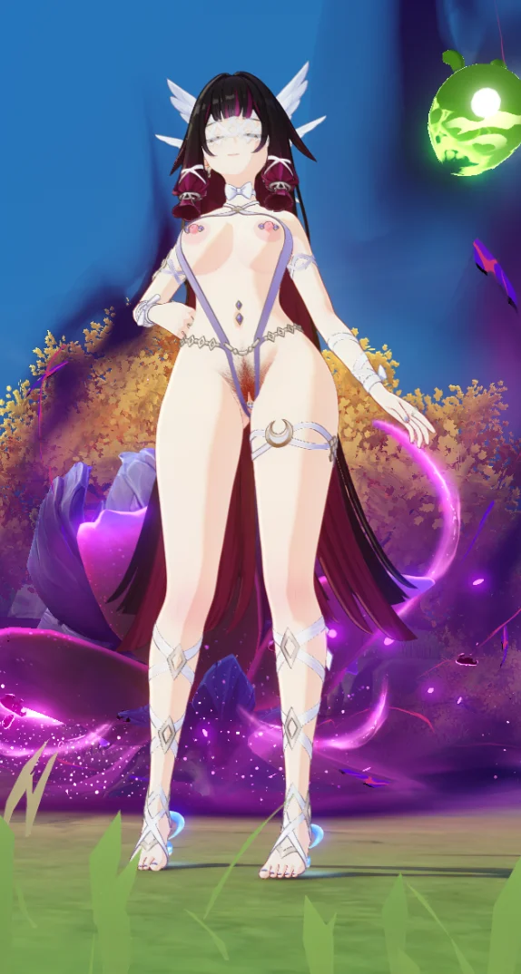 原神 コロンビーナ Columbina RollAct Swimsuit Thicc + Xtra Pube T !!!.zip mod