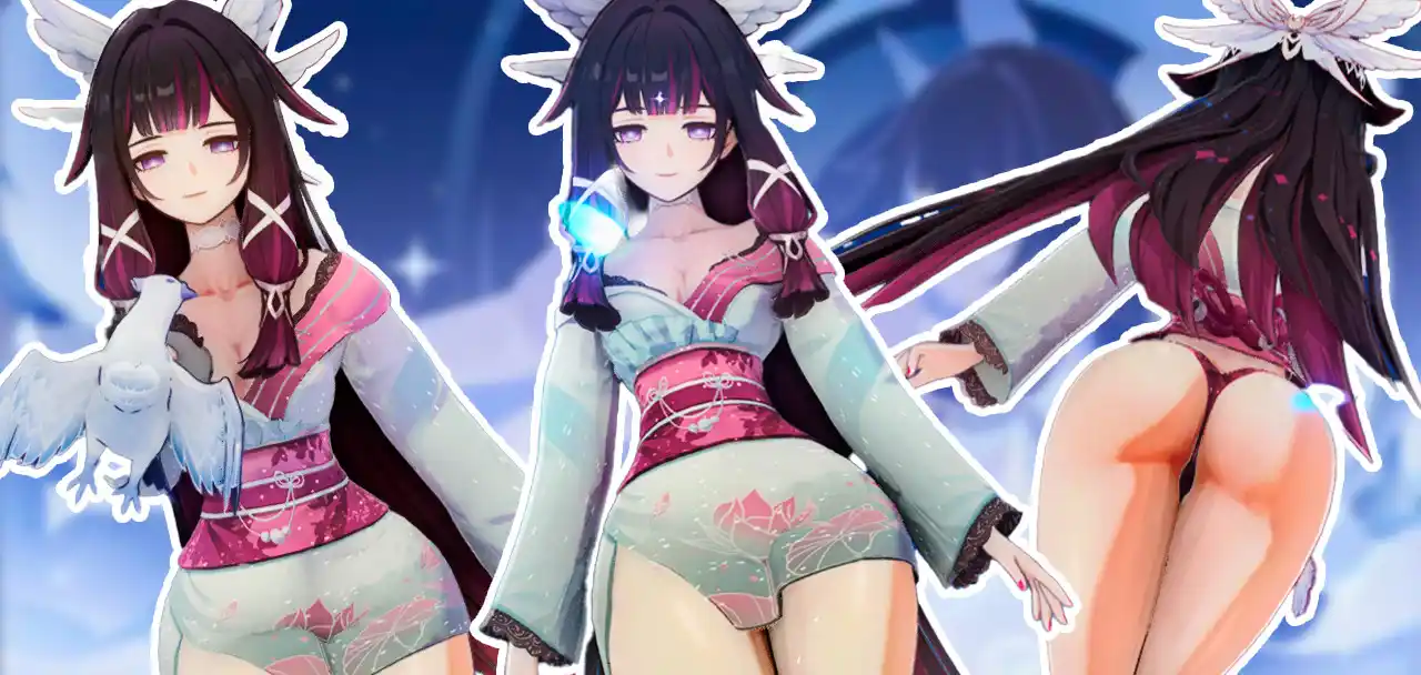 原神 コロンビーナ Kimono Columbina mod