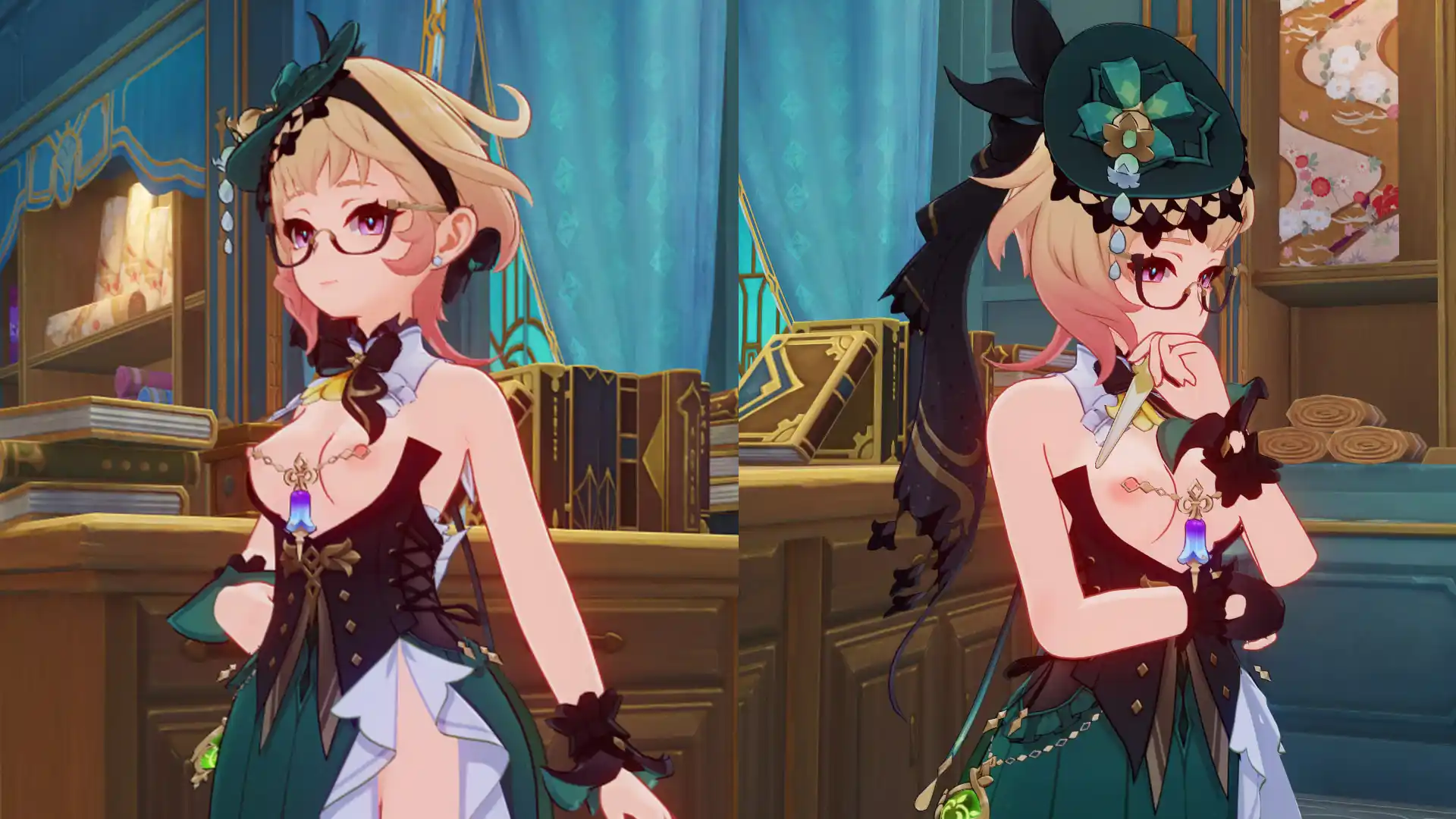 原神 エミリエ Emilie Half Nude NSFW mod