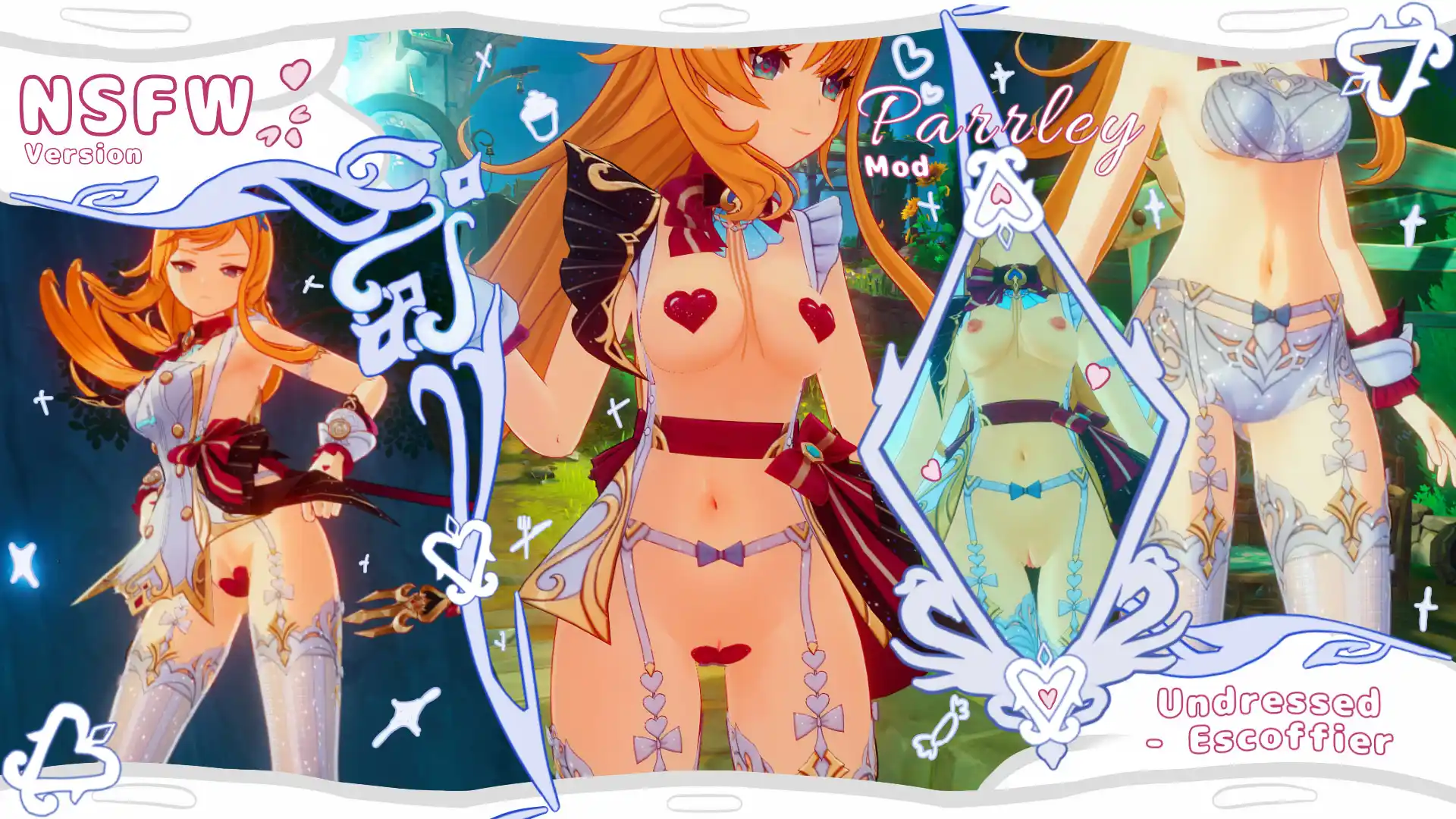 原神 エスコフィエ Escoffier Undressed mod