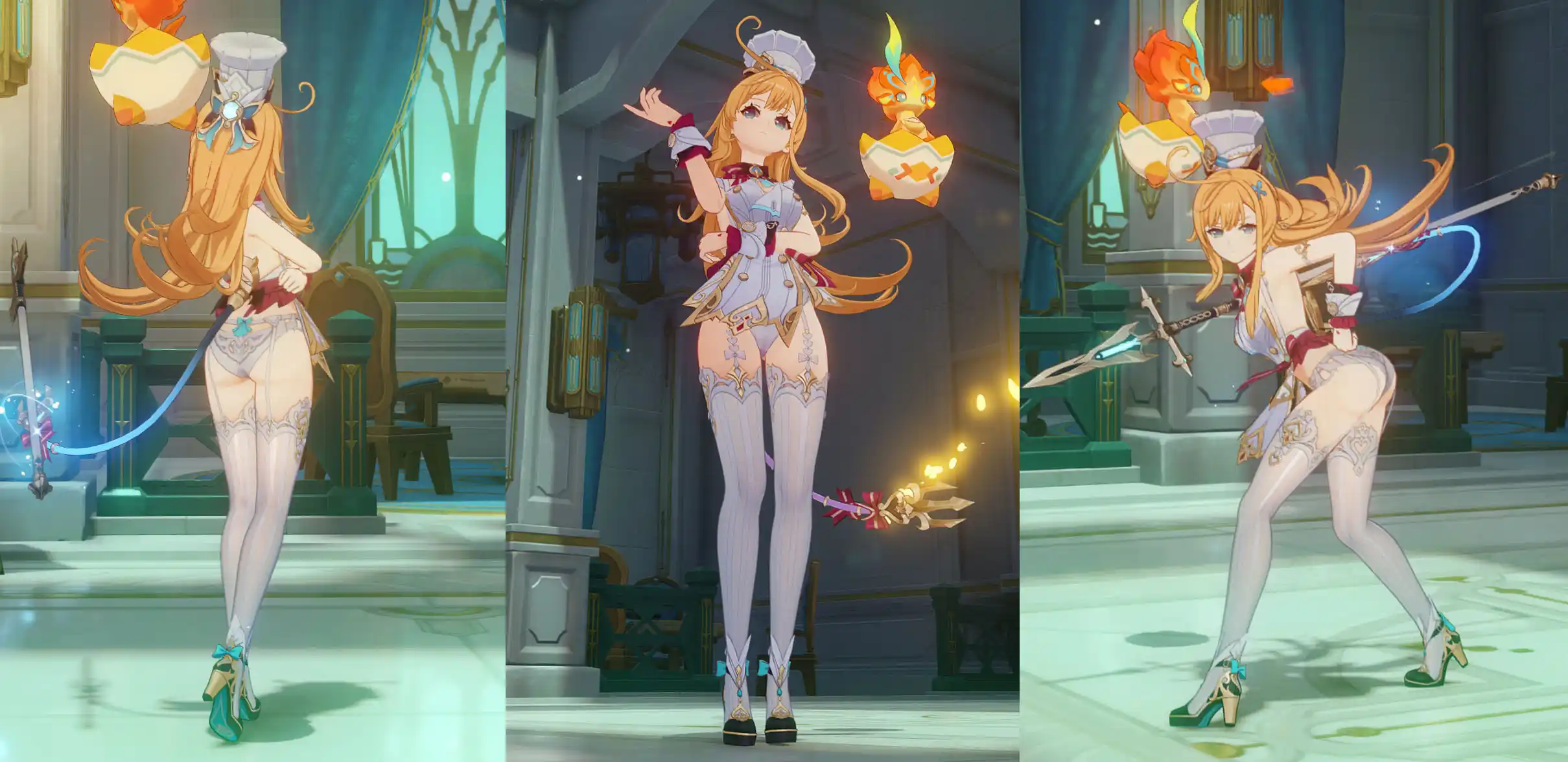 原神 エスコフィエ Escoffier bit more lewd with some options mod