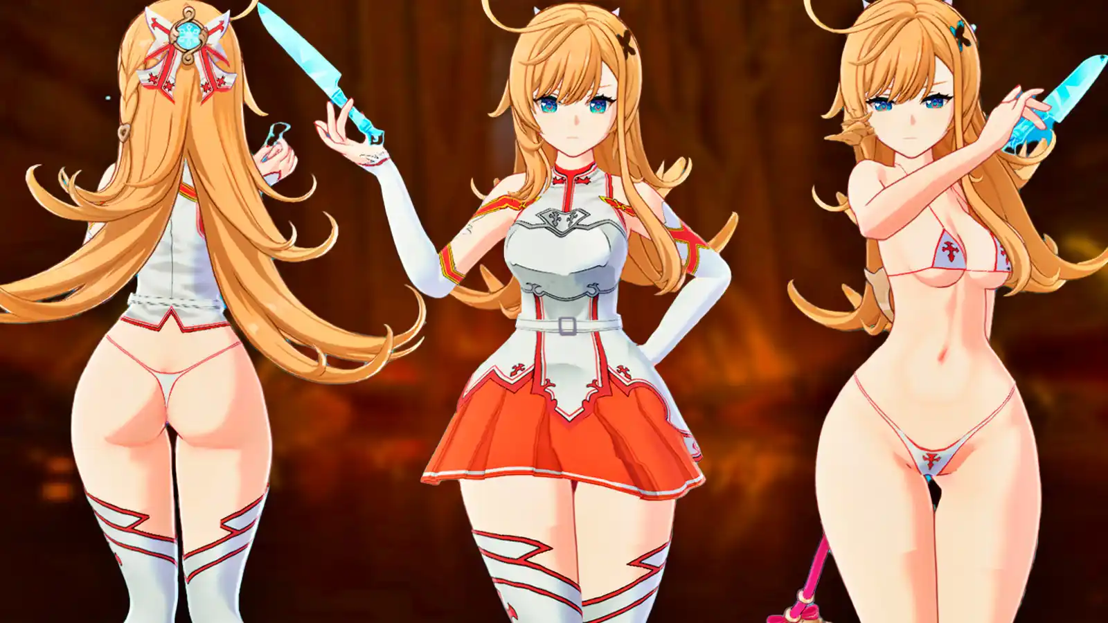原神 エスコフィエ Escoffier Asuna Cosplay mod
