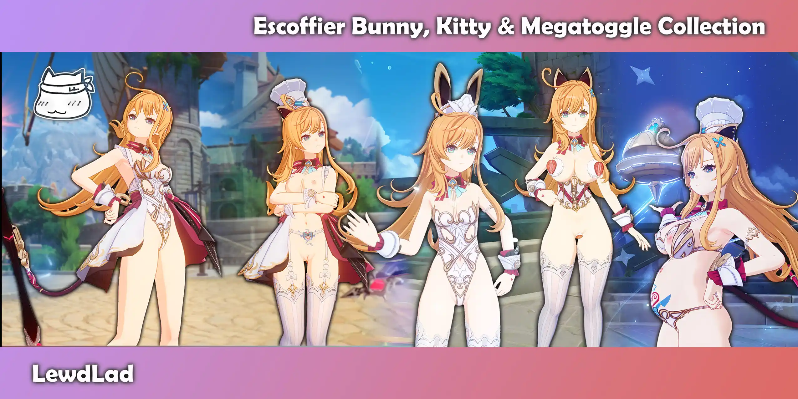 原神 エスコフィエ Escoffier Bunny, Kitty & Megatoggle Collection mod