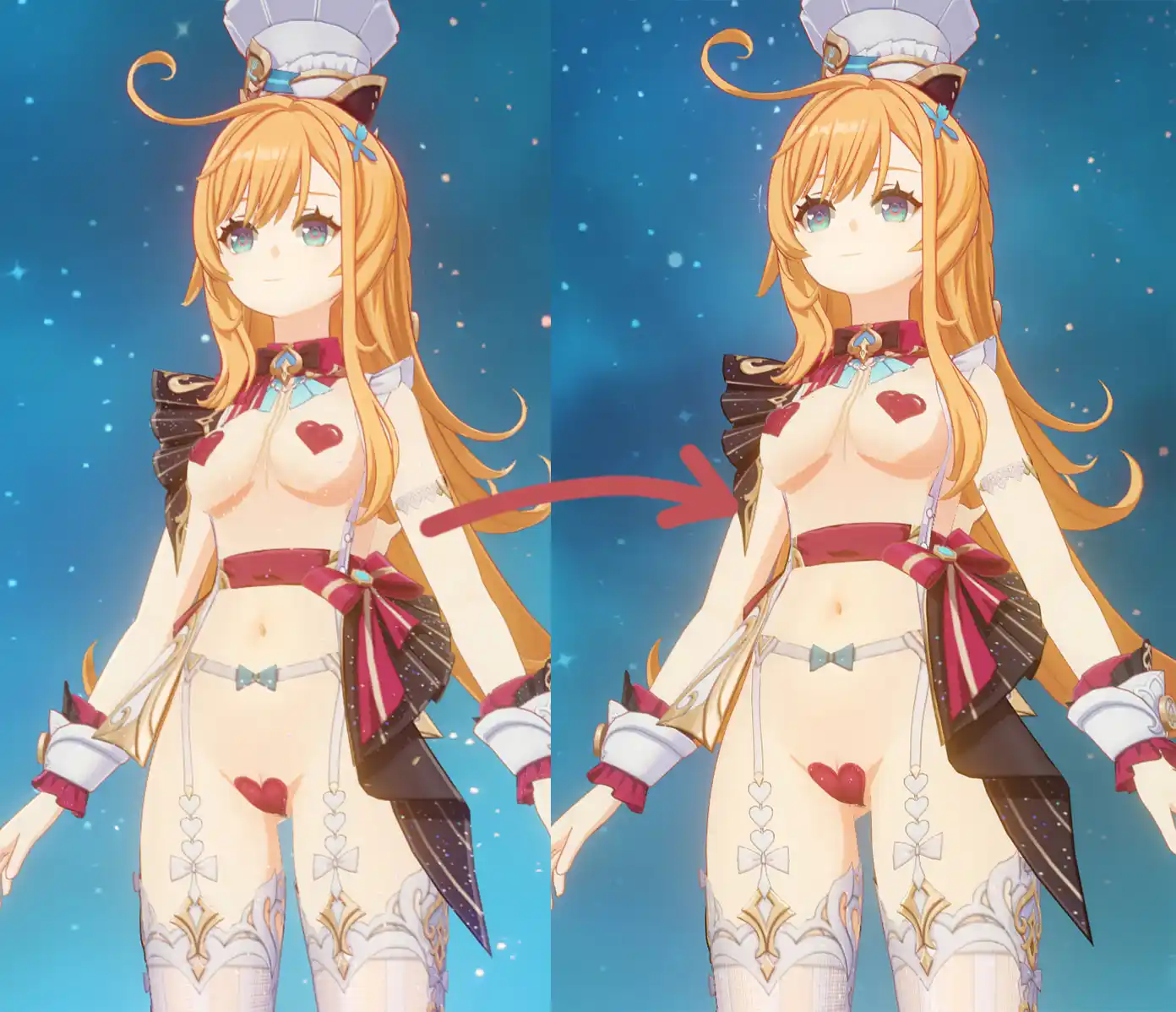 原神 エスコフィエ Fixed glitter effect in Parrley's Escoffier Mod mod