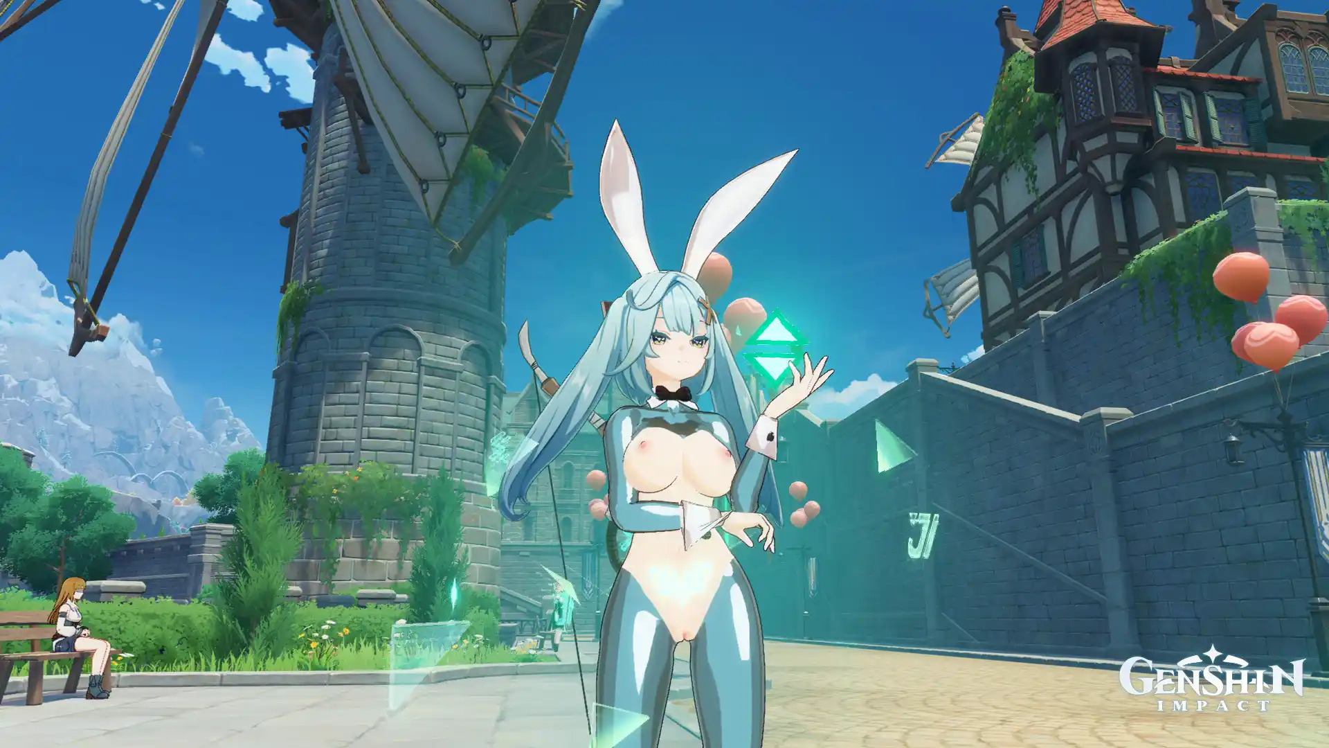 原神 ファルザン Reverse Bunny Suit Faruzan mod